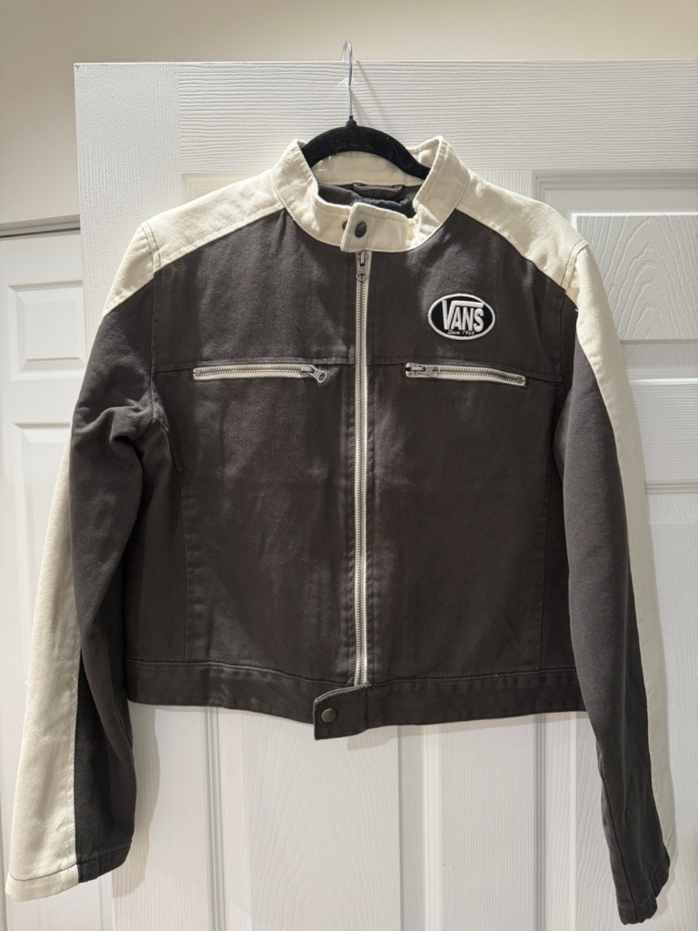 Vans Two-Tone Zip Jacket - Brown & Cream